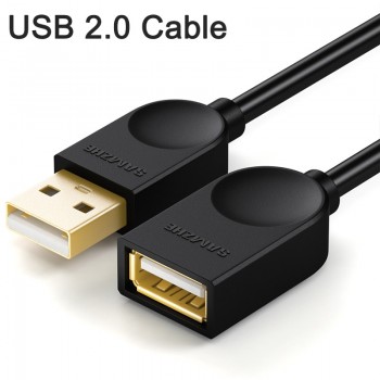 SAMZHE USB 3.0 Extension Cable Flat Extend Cable AM/AF 0.5m/1m/1.5m/2m/3m For PC TV PS4 Computer Laptop Extender