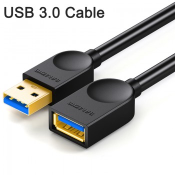 SAMZHE USB 3.0 Extension Cable Flat Extend Cable AM/AF 0.5m/1m/1.5m/2m/3m For PC TV PS4 Computer Laptop Extender