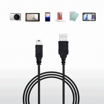 Marsnaska Phone Adapter 50cm Mini USB 2.0 A Male to Mini 5 Pin B Charge Data Cable Adapter For MP3 Mp4 Player Digital Camera