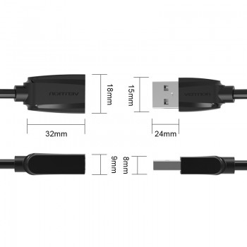 Vention USB 2.0 Extendable cable Male to Female Wire Extension Data Transfer for desktop computers mobile phones