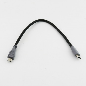 1pcs USB Type C 3.1 Male To Micro USB 5 Pin B Male Plug Converter OTG Adapter Lead Data Cable for Mobile Macbook 25cm / 1m 3ft