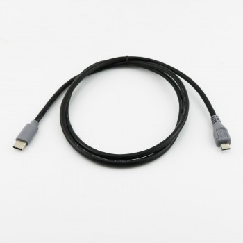 1pcs USB Type C 3.1 Male To Micro USB 5 Pin B Male Plug Converter OTG Adapter Lead Data Cable for Mobile Macbook 25cm / 1m 3ft