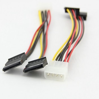 vovotrade New 4Pin IDE Molex to 2 Serial ATA SATA Y Splitter Hard Drive Power Supply Cable  Adapter Factory Price Drop Shipping