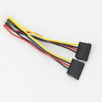 vovotrade New 4Pin IDE Molex to 2 Serial ATA SATA Y Splitter Hard Drive Power Supply Cable  Adapter Factory Price Drop Shipping