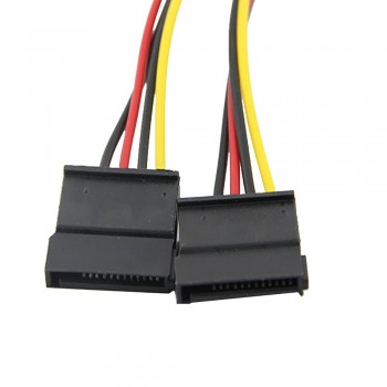 vovotrade New 4Pin IDE Molex to 2 Serial ATA SATA Y Splitter Hard Drive Power Supply Cable  Adapter Factory Price Drop Shipping