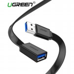 Ugreen USB 3.0 Cable Flat USB Extension Cable Male to Female Data Cable USB3.0 Extender Cord for PC TV USB Extension Cable