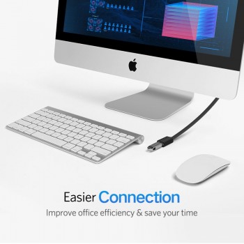 Ugreen USB 3.0 Cable Flat USB Extension Cable Male to Female Data Cable USB3.0 Extender Cord for PC TV USB Extension Cable