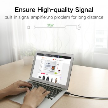 Ugreen USB Extension Cable 5m/10m/20m/30m Male to Female USB 3.0 Cable Signal Amplifier USB3.0 2.0 Extender Cord USB Extension