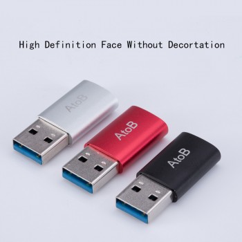 AtoB USB 3.0 Male To Type C 3.1 Female Adapter Fast Data Sync Charger USB C Type-c Converter For Macbook Oneplus Huawei Xiaomi