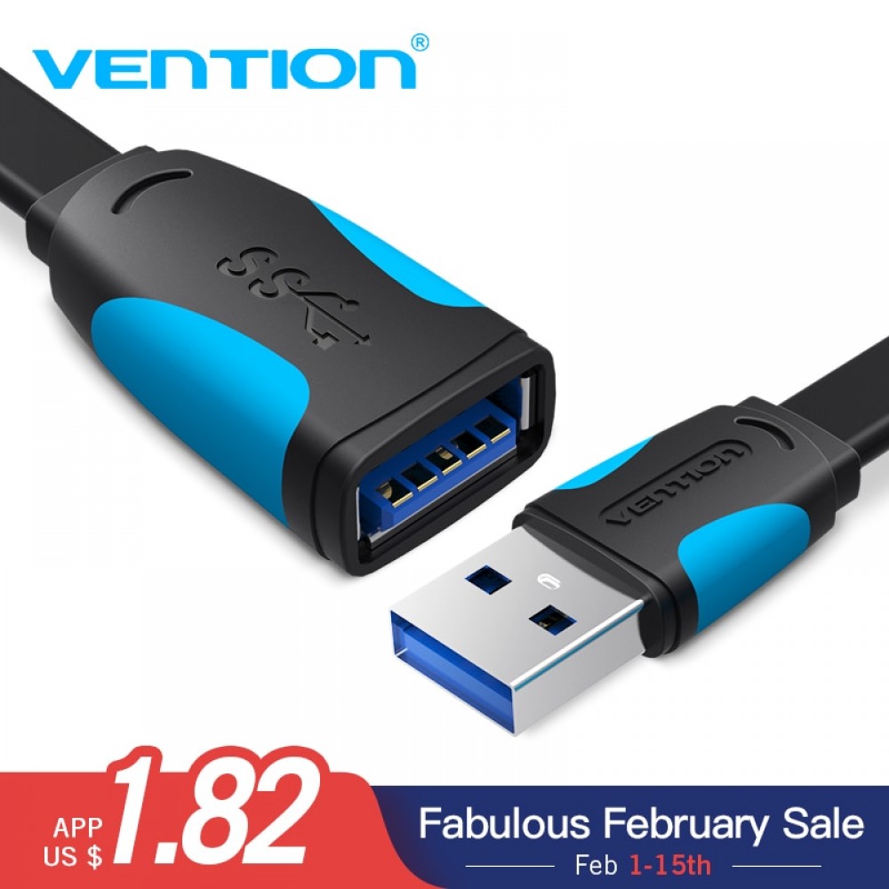 Vention USB Extension Cable USB 3.0 Cable for Camera PC PS4 Xbox Smart TV High Speed Chargeramp;Data USB 3.0 2.0 Cable Extender