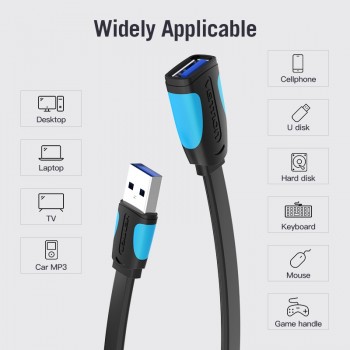 Vention USB Extension Cable USB 3.0 Cable for Camera PC PS4 Xbox Smart TV High Speed Chargeramp;Data USB 3.0 2.0 Cable Extender