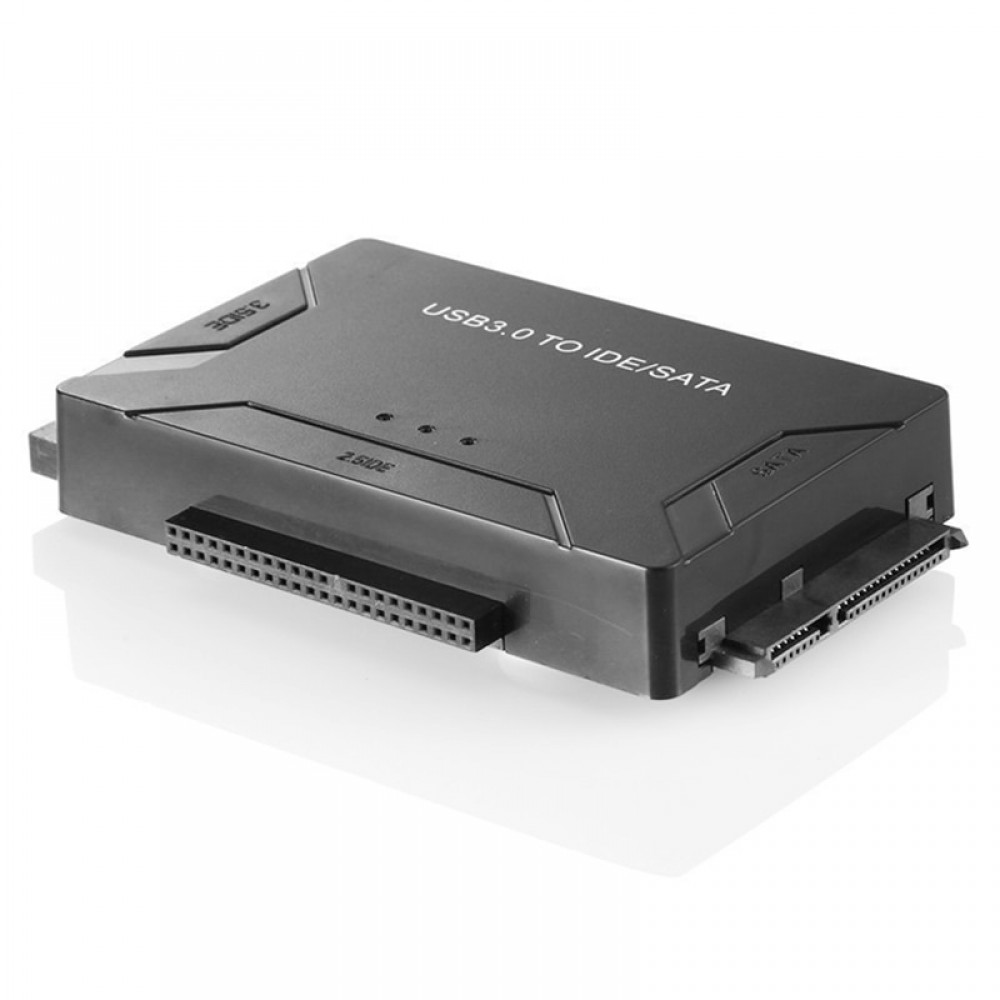 SATA Combo USB IDE SATA Adapter Hard Disk SATA to USB3.0 Data Transfer Converter for 2.5/3.5/5.25 Optical Drive HDD SSD(EU plu