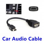FFFAS Car Audio Cable Mini Port OTG Cable Adapter Auto USB Flash U Disk Music V3 Line for Autocar Automobile Parts Wholesale