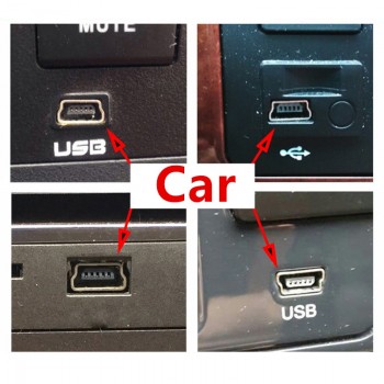 FFFAS Car Audio Cable Mini Port OTG Cable Adapter Auto USB Flash U Disk Music V3 Line for Autocar Automobile Parts Wholesale