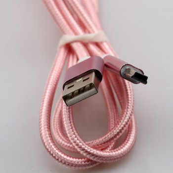 Eighfitech Braided Copper Mini Usb Data Cable Cord Adapter USB 2.0 T-port Charge Line for MP3 MP4 Car DVR Camera 1m/2m