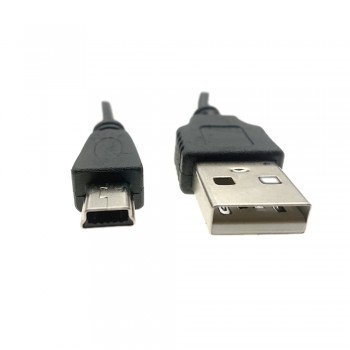 HOMEBARL Data Sync Flat Mini USB A Male To Mini 5 Pins B Charger V3 USB Cable For MP3 MP4 MP5 Player Camera Radio Bluetooth DVD