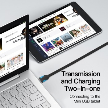Vention Mini USB Cable Mini USB to USB Fast Charging Data Cable For Cellular Phone Digital Camera HDD MP3 MP4 Player Tablets GPS