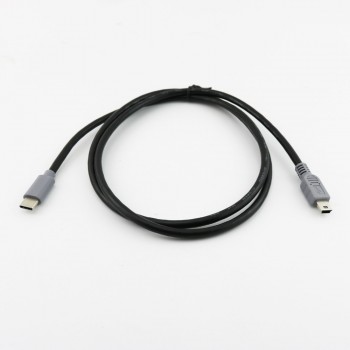1pcs USB Type C 3.1 Male To Mini USB 5 Pin B Male Plug Converter OTG Adapter Lead Data Cable for Mobile Macbook 25cm / 1m 3ft