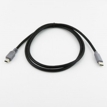 1pcs USB Type C 3.1 Male To Mini USB 5 Pin B Male Plug Converter OTG Adapter Lead Data Cable for Mobile Macbook 25cm / 1m 3ft