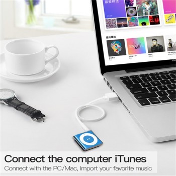 USB AUX Cable 0.25m 0.5m 1m USB to Jack 3.5mm Charger Data Cable For Apple iPod Shuffle 4th 5th 6th 7th Jack to USB Cord