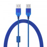 New USB2.0 Extension Cable Male to Male USB Adapter Transparent Blue Anti-interference Dual Shielding 0.3M 0.5M 1.5M 3M 5M