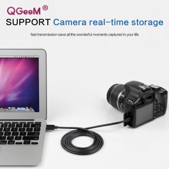 QGeeM Mini USB Cable Mini USB to USB Fast Data Charger Cable for Cellular Phones MP3 MP4 Player GPS Digital Camera HDD Mini USB