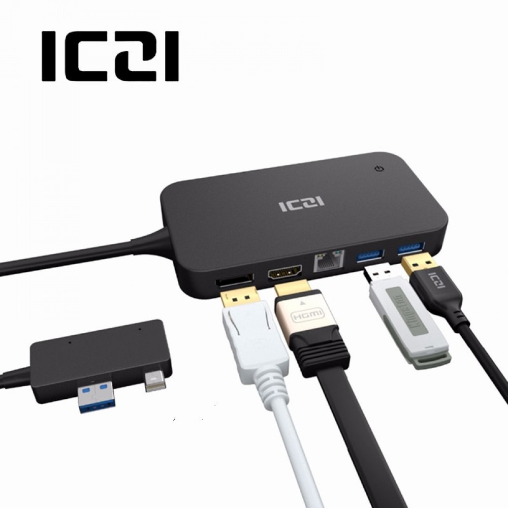 ICZI Surface Dock Hub with HDMI DP Ethernet Lan port USB 2.0/3.0 Port Docking Station for Microsoft Surface Pro 4 5 6