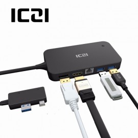 ICZI Surface Dock Hub with HDMI DP Ethernet Lan port USB 2.0/3.0 Port Docking Station for Microsoft Surface Pro 4 5 6