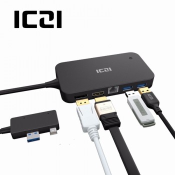 ICZI Surface Dock Hub with HDMI DP Ethernet Lan port USB 2.0/3.0 Port Docking Station for Microsoft Surface Pro 4 5 6
