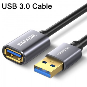 SAMZHE USB 3.0 /2.0 Extension Cable Flat Extend Cable AM/AF 0.5m/1m/1.5m/2m/3m For PC TV PS4 Computer Laptop Extender