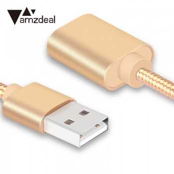 2M USB Nylon Extension Line Cable Lead Wire Male Plug To Female Socket Connector