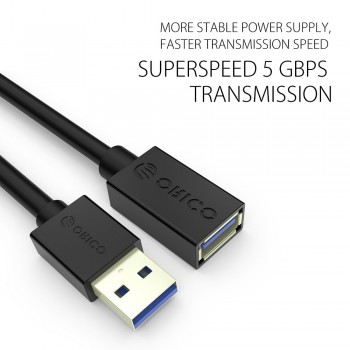 ORICO USB 3.0 Cable Male to Female USB Extension Cable USB 3.0 Extender Data Cable Extender Cord 1m 1.5m for Computer PC