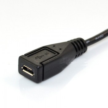 High Quality Practical Black USB 2.0 Mini USB 5-Pin Male to Micro USB Female Adapter Cable