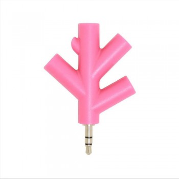 High Quality  3.5mm Branches Audio Splitter Earphone Headphone Cable Male to 4 Female Adapter For Sharing Music With Friends