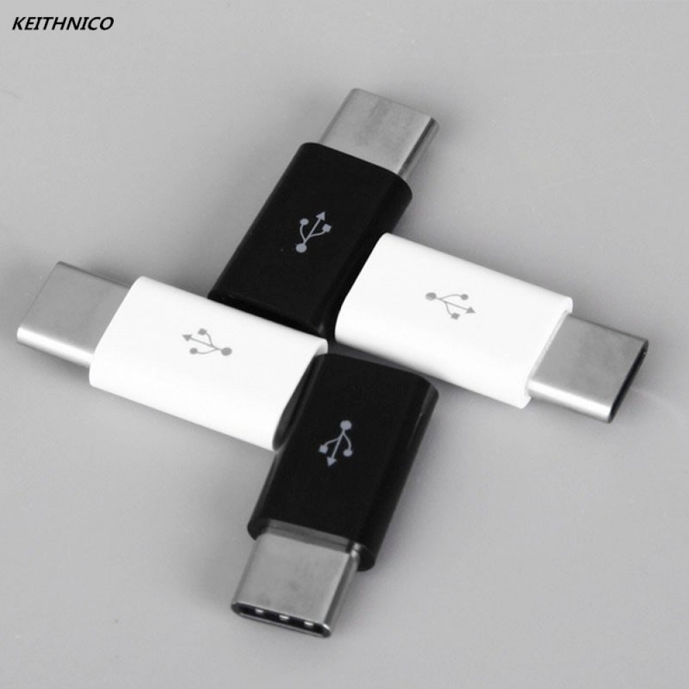 4PCS Mini USB 3.1 Type C Male to Micro USB Female Adapter Converter Connector Charging Data Sync Transfer For Xiaomi Huawei