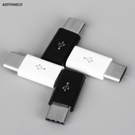 4PCS Mini USB 3.1 Type C Male to Micro USB Female Adapter Converter Connector Charging Data Sync Transfer For Xiaomi Huawei