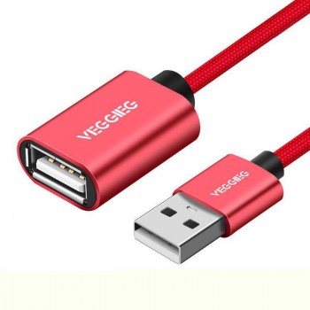 Eighfitech Usb Extension Line 2.0 Male To Female Data Cable For Computer U Disk Wireless Network Card 0.5m/1m/1.5m