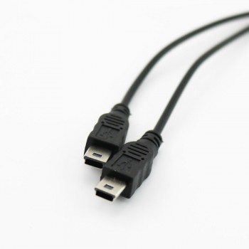1pcs Mini USB 2.0 Female To Dual 2x Male Splitter Y Extension Charger Adapter Cable Cord 30cm