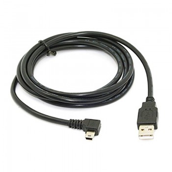 Mini USB B Type 5pin Male Right Angled 90 Degree to USB 2.0 Male Data Cable 1.8m