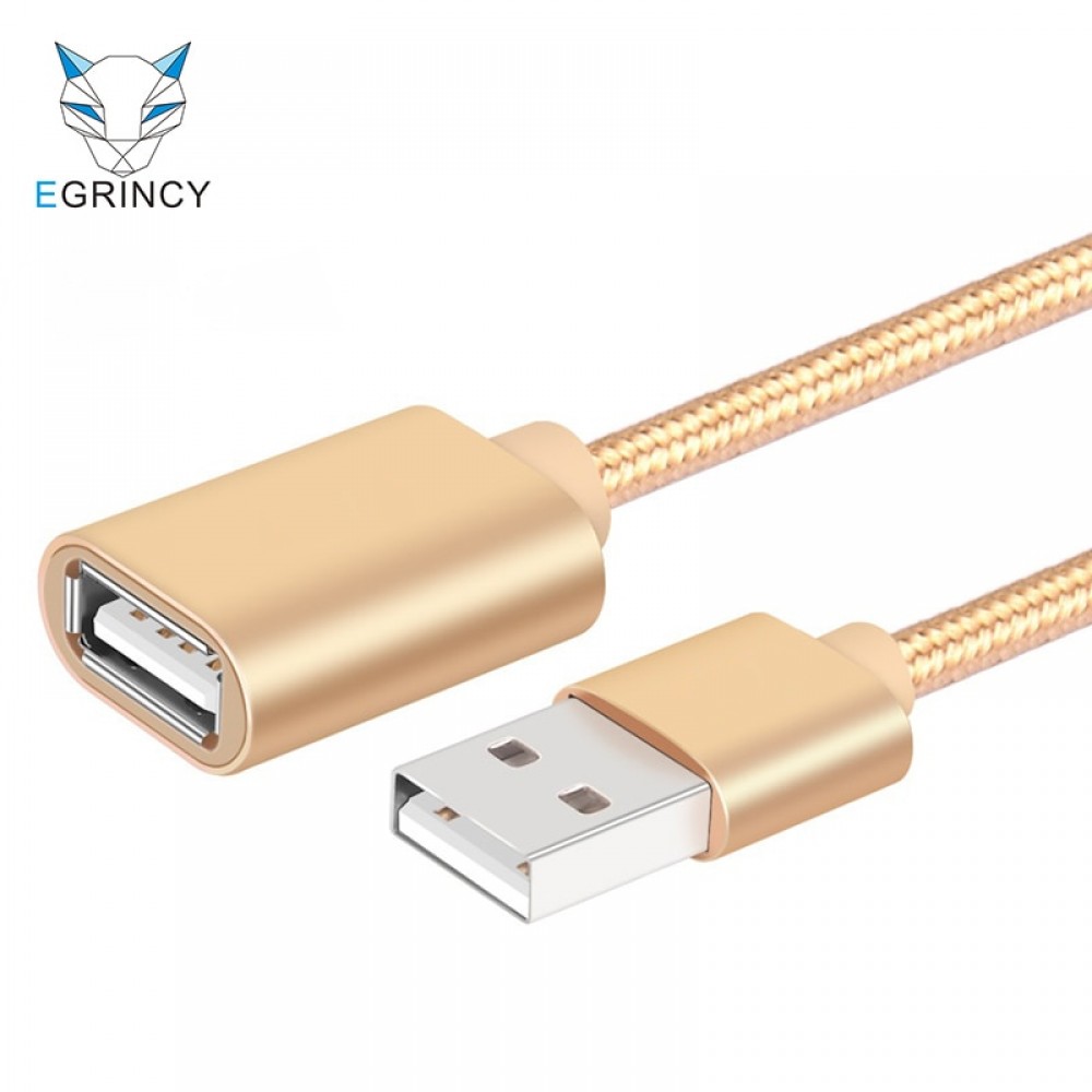 EGRINCY USB 2.0 Extension Cable High Speed Male To Female USB 2.0 Cable Extender Data Sync Cord Cable Transfer For PC Laptop TV