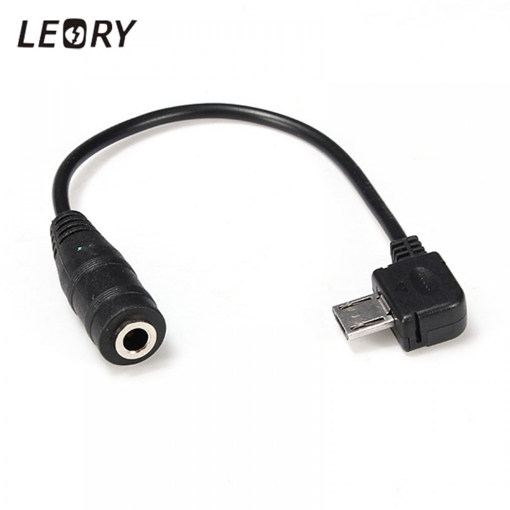 LEORY Micro USB to 3.5mm Female Stereo Jack Headphones Earphones Headset Audio Music Adapter Connector Cable For NOKIA