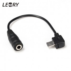 LEORY Micro USB to 3.5mm Female Stereo Jack Headphones Earphones Headset Audio Music Adapter Connector Cable For NOKIA