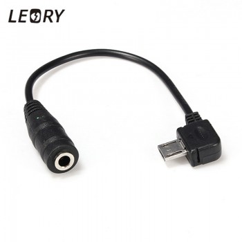 LEORY Micro USB to 3.5mm Female Stereo Jack Headphones Earphones Headset Audio Music Adapter Connector Cable For NOKIA