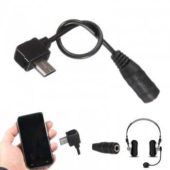 LEORY Micro USB to 3.5mm Female Stereo Jack Headphones Earphones Headset Audio Music Adapter Connector Cable For NOKIA