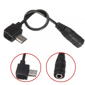 LEORY Micro USB to 3.5mm Female Stereo Jack Headphones Earphones Headset Audio Music Adapter Connector Cable For NOKIA