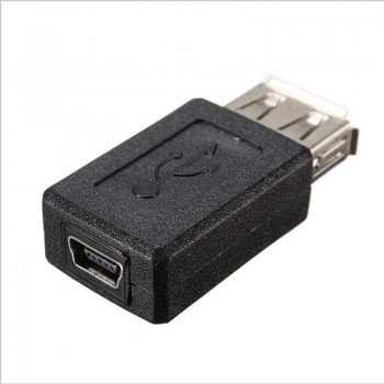 High Speed USB 2.0 Type A Female to Mini USB 5pin B Female Converter Connector Charger Transfer Data sync Charging Adapter