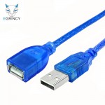 EGRINCY USB Extension Cable USB 2.0 Male To Female Adapter Fast Speed Cord For PC Keyboard Printer Camera Mouse Game Controller