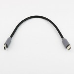 1pcs USB Type C 3.1 Male To USB Type-C 3.1 Male Plug Converter OTG Adapter Lead Data Cable for Mobile Macbook 25cm / 1m 3ft