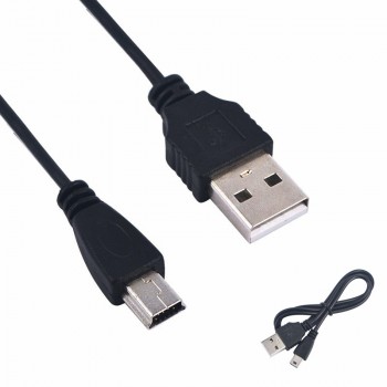 Hot Sale 80cm USB 2.0 A Male To Mini 5 Pin B Data Charger Charging Cable Cord Adapter 5TLR Mini USB Adapter for MP3 MP4 Player