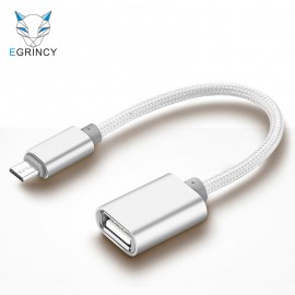 EGRINCY OTG Adapter Micro USB To USB 2.0 Converter OTG Cable For Android Galaxy S3/4 S5 Xiaomi Tablet Pc To Flash Mouse Keyboard